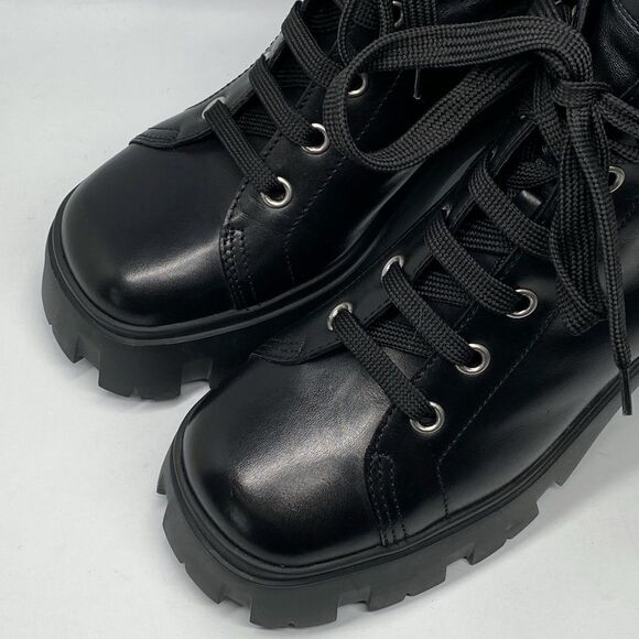 Miu Miu Block Heel Platform Combat Boots size 41 - Picture 7 of 16